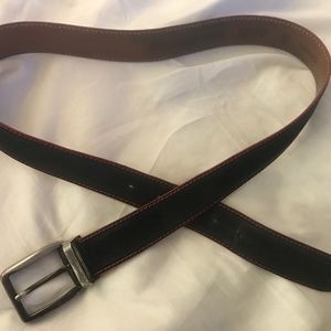 Russell & Bromley Black belt, leather, 100/40